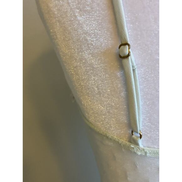 Flora Nikrooz Showstopper Chemise Ice Blue Ballerina Slip Nightie Floral Lace XS - Picture 10 of 16